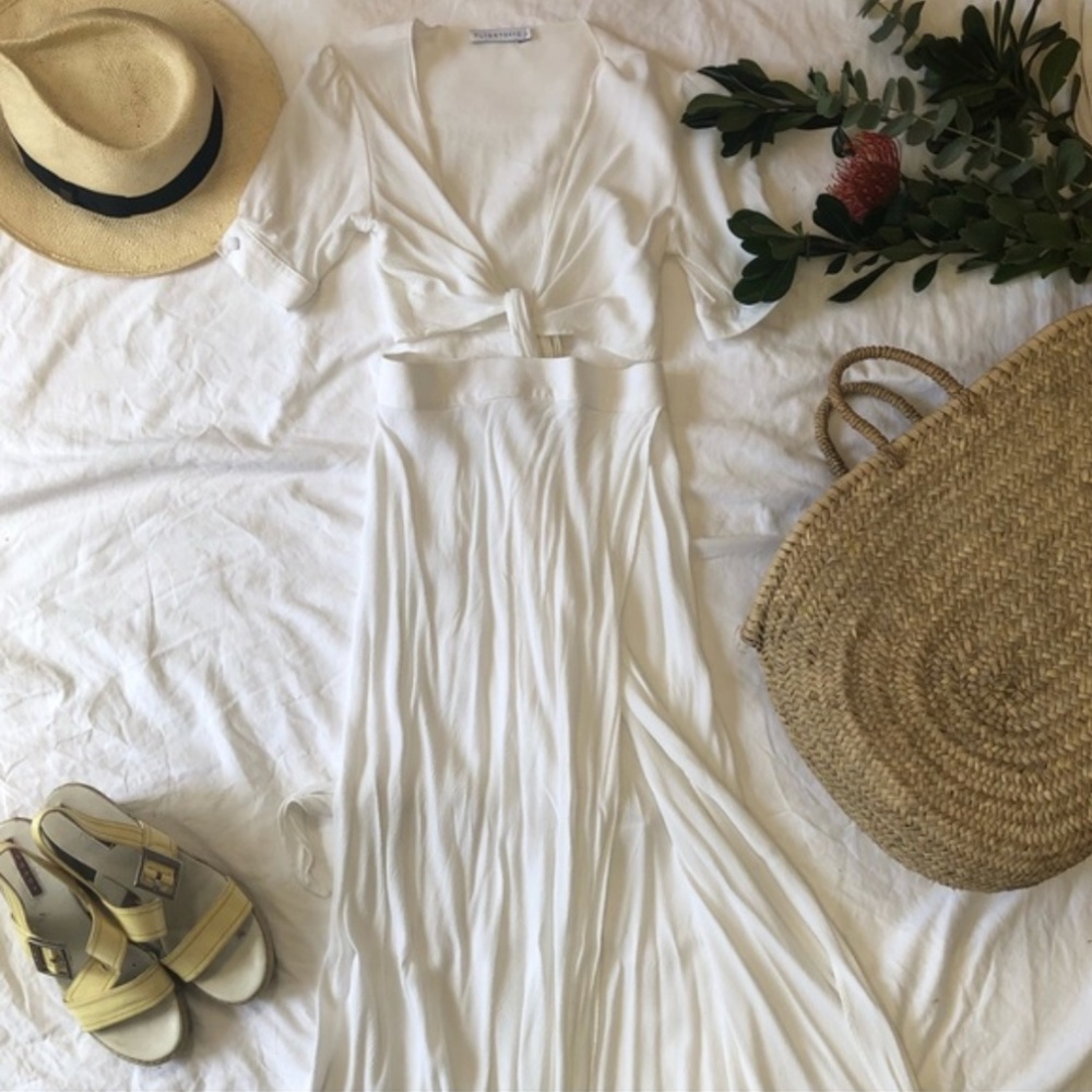 White Flynn Skye 2 Piece Wrap Skirt and Top